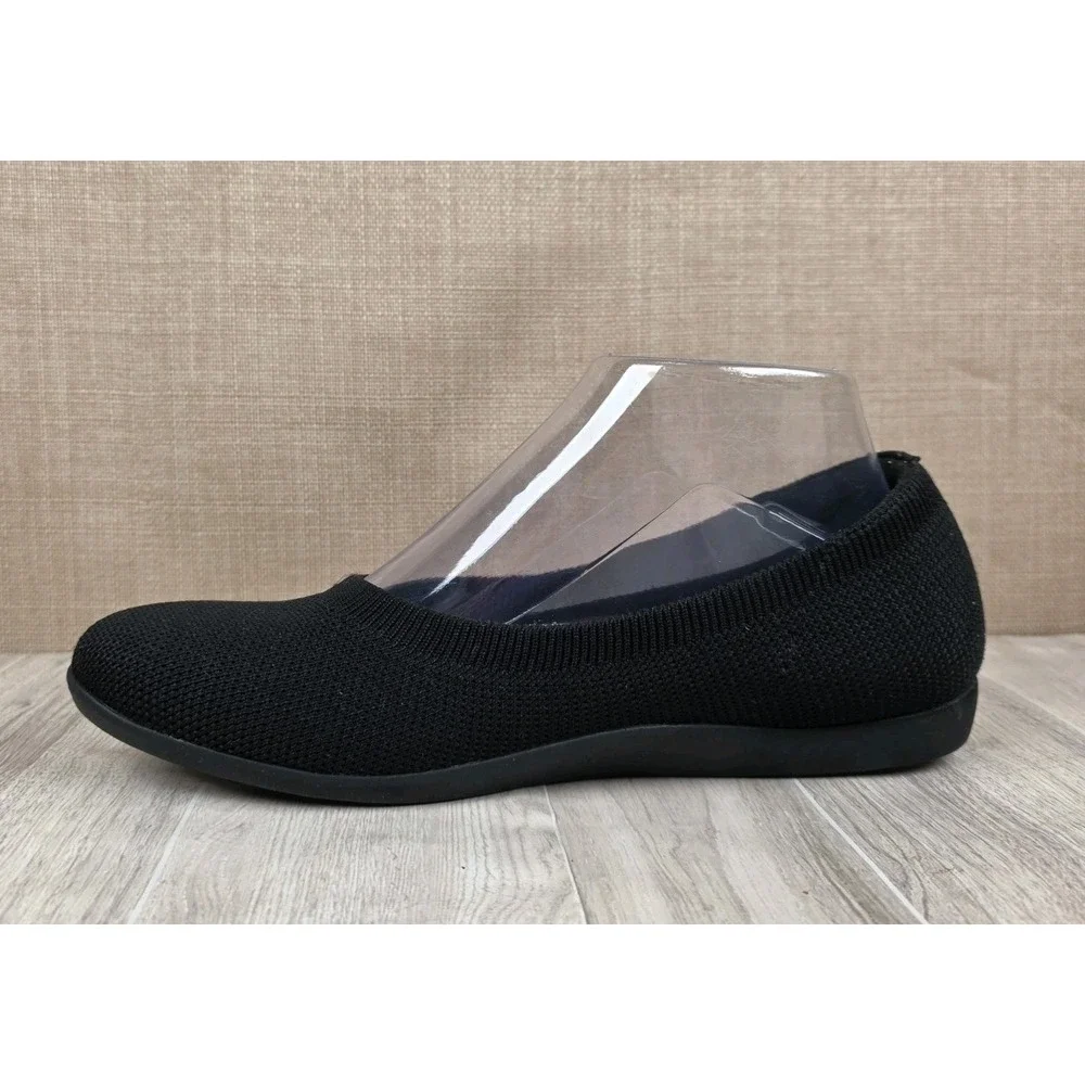 Vivaia Claire Walker Black Round Toe Knit Ballet Flats Womens EU 38.5 US 7.5